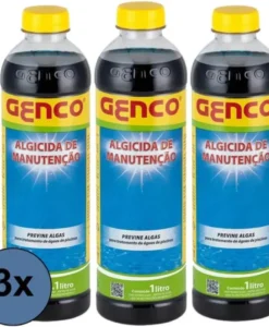 Kit 3x Algicida Manutenção 1L - Genco