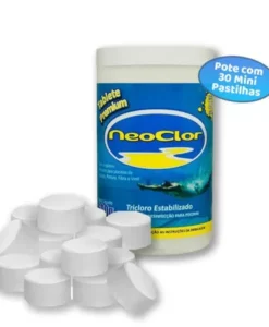 Mini Pastilha De Cloro Para Piscinas Pote com 30 unidades Neoclor